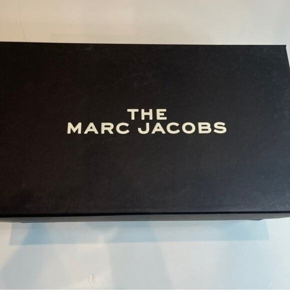 Marc Jacobs Slides Womens Size 5 Navy Blue Logo Slip On Sandals Pool Beach NIB - Picture 4 of 16